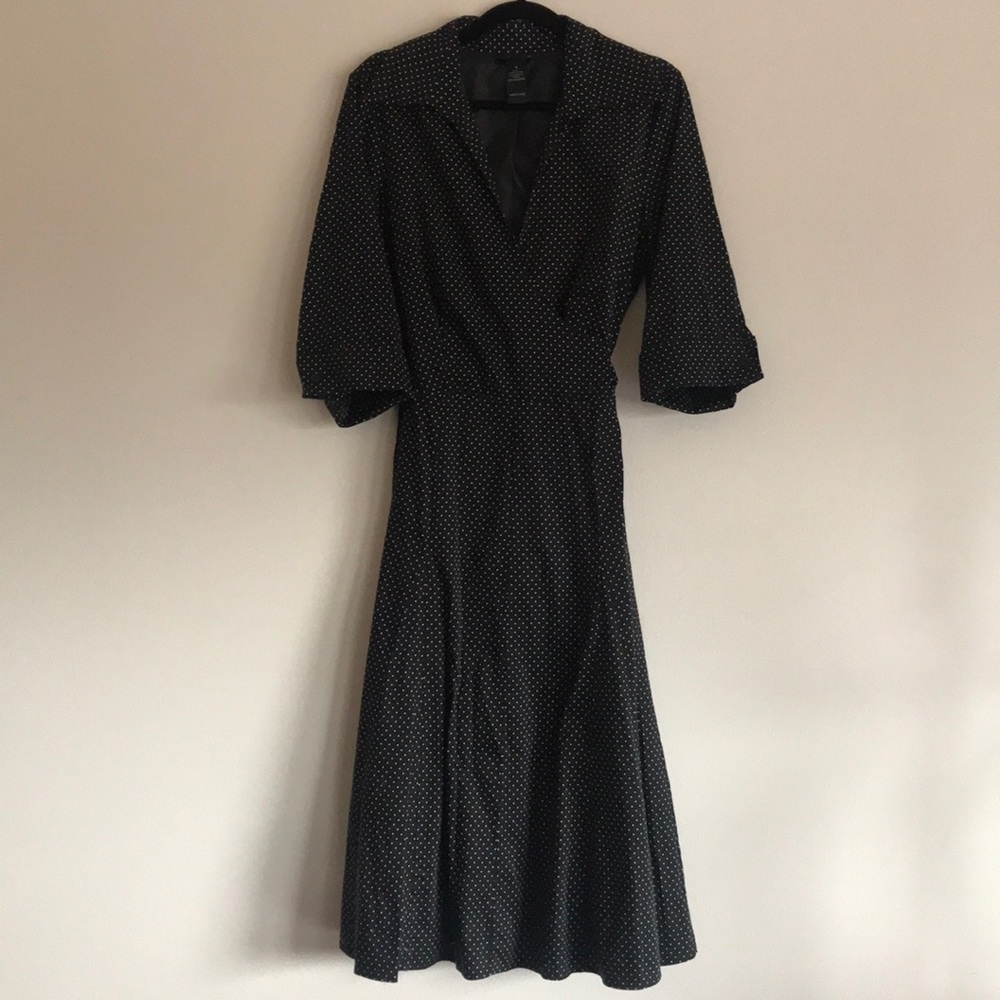 Lane Bryant Polka Dot wrap dress.